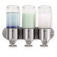 Simplehuman Wall Mountable Stainless Steel Soap Dispenser Pump Triple BT1029 Single Pack