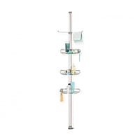 Simplehuman Tension Shower Caddy Brushed Stainless Steel & Anodised Aluminium BT1062 Single Pack
