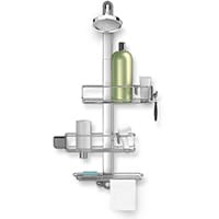 Simplehuman Adjustable Shower Caddy PLUS Stainless Steel & Anodised Aluminium BT1099 Single Pack