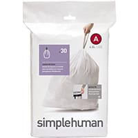 Simplehuman Pack of 30 Custom Fit Bin Liners Code A 4.5L CW0160