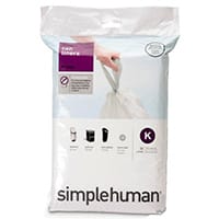 Simplehuman Pack of 20 Custom Fit Bin Liners Code K 3545L CW0171