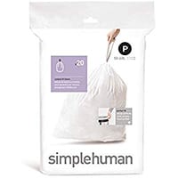 Simplehuman Pack of 20 Custom Fit Bin Liners Code P 5060L CW0175