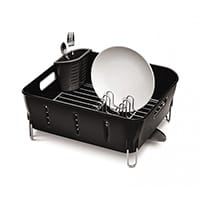 Simplehuman Compact Plastic Dishrack Black KT1105