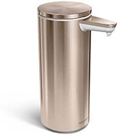 Simplehuman Liquid Sensor Soap Pump Dispenser 266ml Rose Gold Steel - Rechargeable ST1046