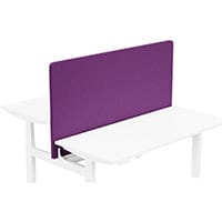 Acoustic Screen For Leap Height Adjustable Bench W1600xH850mm - Camira BLAZER LITE Fabric - Colour Code: LTH66-Pamper