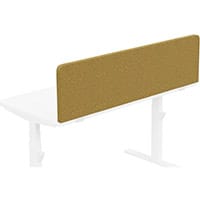 Acoustic Screen For Leap & Zoom Height Adjustable Desks W1400xH380mm - Camira BLAZER LITE Fabric - Colour Code: LTH56-Buddah