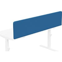 Acoustic Screen For Leap & Zoom Height Adjustable Desks W1600xH380mm - Camira CARA Fabric - Colour Code: EJ125-Galilee
