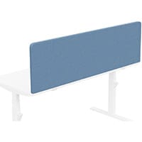 Acoustic Screen For Leap & Zoom Height Adjustable Desks W1600xH480mm - Camira CARA Fabric - Colour Code: EJ175-Inverness