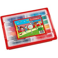Stabilo Power Felt Tip Pens Class Pack with Gratnell Tray Assorted Pack of 144 F028144N