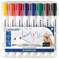 Staedtler Lumocolor 351 Drywipe Whiteboard Markers Assorted Pack of 8 351 WP8