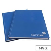 Silvine A4 Manuscript Book 96 Leaf Ruled Feint CBA4