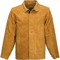 Portwest SW34 Leather Welding Jacket Tan Medium