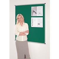 Noticeboard Fire Resistant Aluminium Frame W1800XH1200 Green