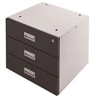 Drawer Unit Triple Dk Grey Drawers 420X420X430mm