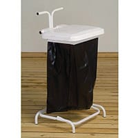Stik Colour Coded Sackholder - Freestanding - White - 90Litre - Pedal Operated Lids - H600xW657xD432mm