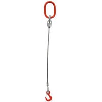 Sling -Wire Rope (1M) 8mm Dia Made To Order Non-Returnable 1 Leg Sling