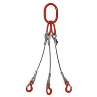 Sling -Wire Rope (1M) 13mm Dia Made To Order 3 Leg Sling