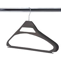 Coat Hangers Conventional Black Plastic Pack of 20