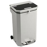 20L Flame Retadant Waste Bin With Black Lid Domestic Municipal Waste