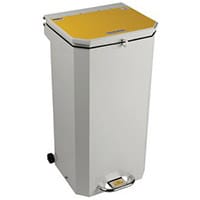 20L Flame Retadant Waste Bin With Yellow Lid Waste For Incineration Formerly Clinical