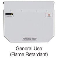 50L Flame Retadant Waste Bin With White Lid General Use