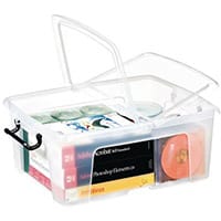 Strata Smart Box - 24L Transparent Boxes with Secure Folding Lids