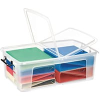 Strata Smart Box 50L - Transparent Boxes with Secure Folding Lids