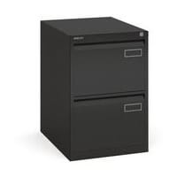Bisley Psf Filing Cabinet 2 Drawer Black