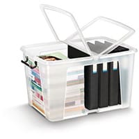 Smart Storemaster Box 65 Litre With Folding Lid And Clip Handles