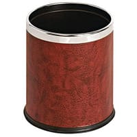 10 Litre Metal Waste Paper Bin Matt Red Finish
