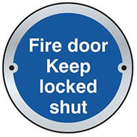 Fire Door Keep Locked Shut Door Disc Saa (75mm Dia.)