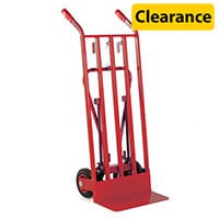 Heavy duty 3-in-1 sack truck Red Capacity 400kg With Rubber Wheels