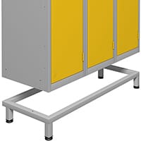 Probe Locker Stand Adjustable Levelling Feet H150mm Silver For Nest Of 3 701215 Locker 7 Year Warranty