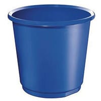 18 Litre Blue Plastic Wastebaskets Single Pack