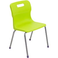 Titan 4 Leg Classroom Chair Size 2 310mm Seat Height (Ages: 4-6 Years) Lime T12-L - 5 Year Guarantee