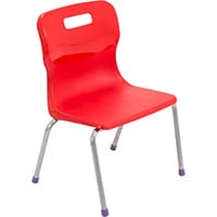 Titan 4 Leg Classroom Chair Size 2 310mm Seat Height (Ages: 4-6 Years) Red T12-R2 - 5 Year Guarantee
