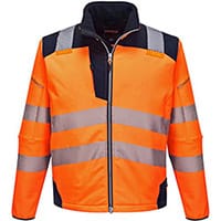 Portwest T402 PW3 Hi-Vis Softshell Jacket Orange & Navy XXL
