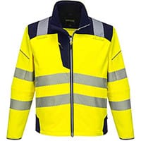 Portwest T402 PW3 Hi-Vis Softshell Jacket Yellow & Navy XXL