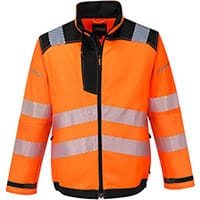 Portwest T500 PW3 Hi-Vis Work Jacket Orange & Black XXL