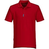 Portwest T720 WX3 Polo Shirt Deep Red Size S Regular Fit