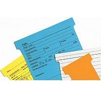Franken T-Card Size 1 Orange Pack of 100 TK105