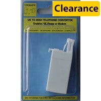 Irish Socket RJ11 to 1 x UK Jack Telephone Socket Adapter Converter