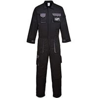 Portwest TX15 Contrast Coverall Black Medium
