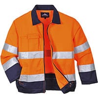 Portwest TX70 Madrid Hi-Vis Jacket Orange & Navy Medium