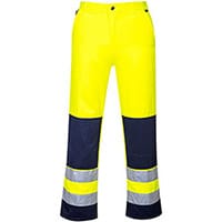 Portwest TX71 Seville Hi-Vis Trousers Yellow & Navy XL