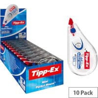 Tipp-Ex Mini Pocket Mouse Correction Tape Roller - 5mm x 5m - Pack of 10