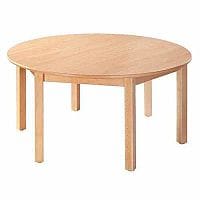 Round Pre-School Table Beech Natural 120 Diameter 400mm High TC94000
