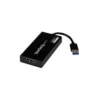 StarTech USB 3.0 to 4K HDMI External Multi Monitor Video Graphics Adapter DisplayLink Certified Ultra HD 4K 3840 x 2160 1 x HDMI USB32HD4K