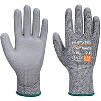 Portwest VA622 Vending MR Cut PU Palm Glove Grey Size XXL Regular Fit