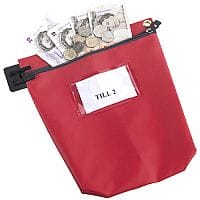 Go Secure Cash Bag with Window Red (Pack of 1) CB1R